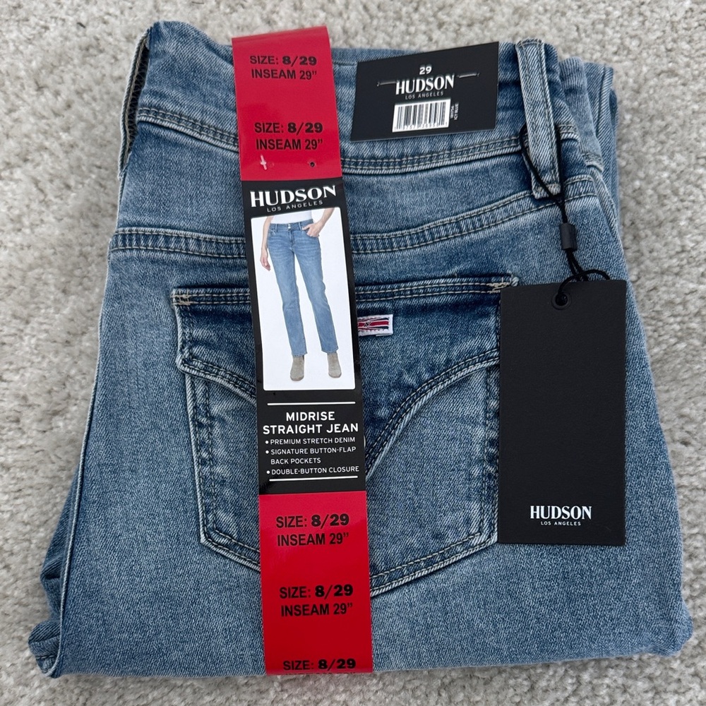 Hudson Jeans Women's Straight Leg Denim - Light Blue, Size: 8/29, NWT